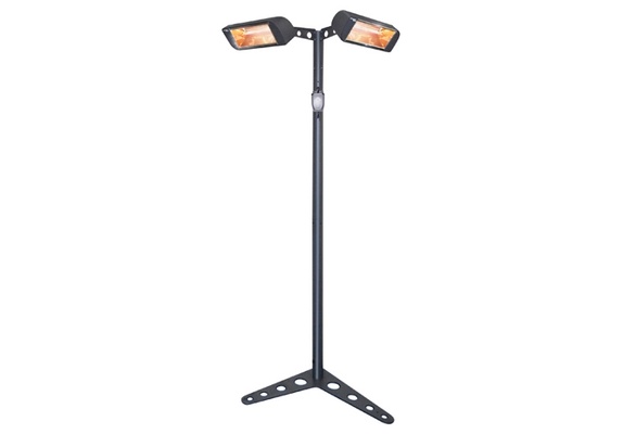 Estufa Exterior Halogena Pie Eiffel 2x1,5kw Ipx5